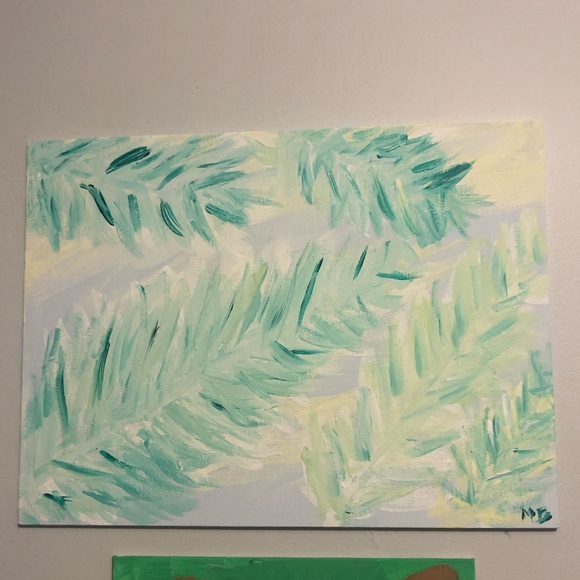 Pastel Acrylic Palm Painting - Picture 2 of 3